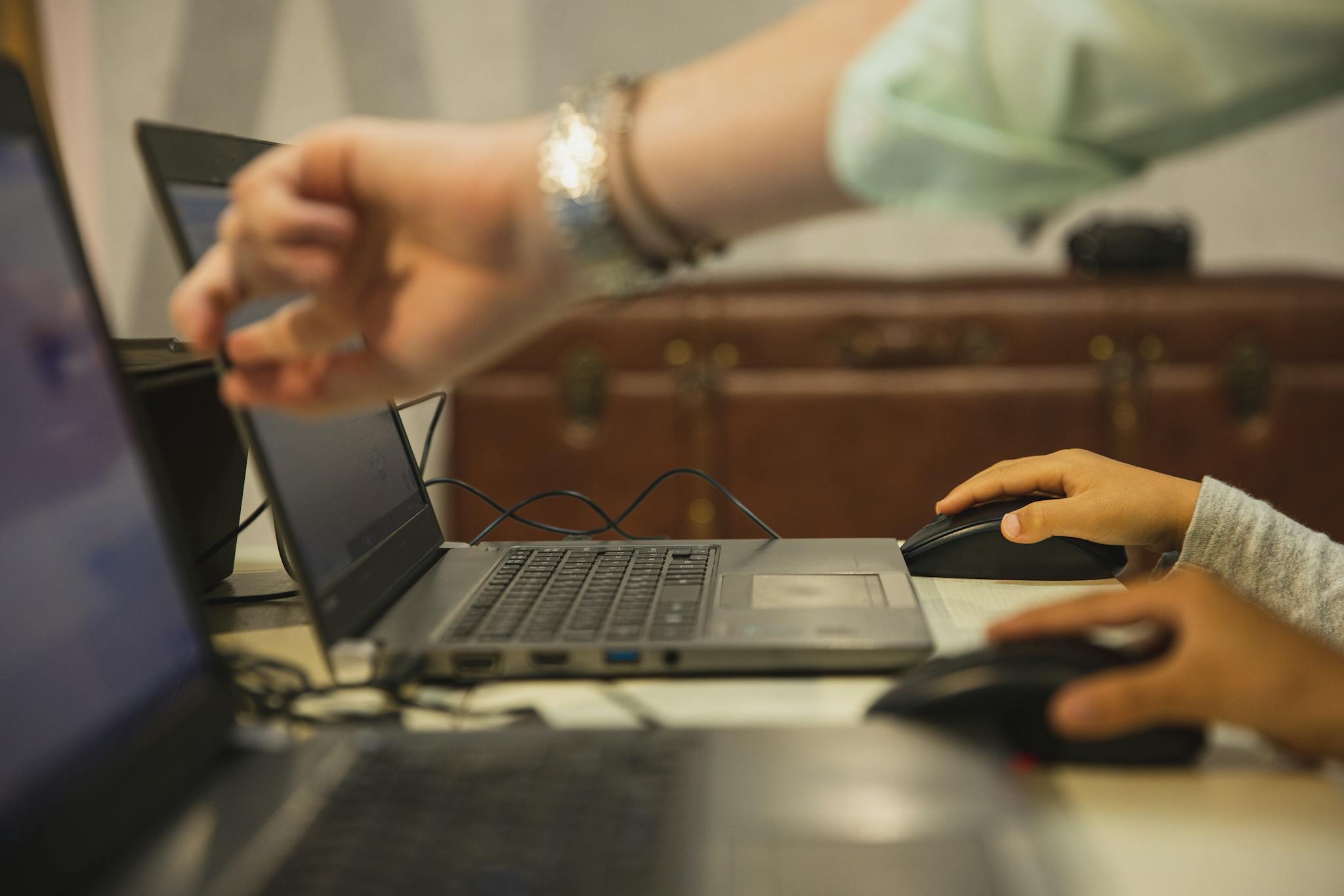 Building a Loyal Blog Audience: Strategies for Engagement and Growth Crop Anonymous Female Teacher Pointing At Netbook
